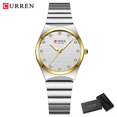 Picture of CURREN 9110 top brand watch for women Young luxury ladies watch Round Dial Stainless Steel reloj mujer