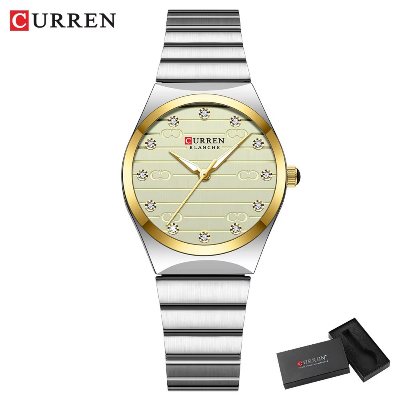 Picture of CURREN 9110 top brand watch for women Young luxury ladies watch Round Dial Stainless Steel reloj mujer