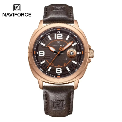 Picture of NAVIFORCE  8078 High Quality Male Wristwatch PU Band Calendar Brand Men Quartz Watch Auto Date Display  Clocks Reloj Hombre