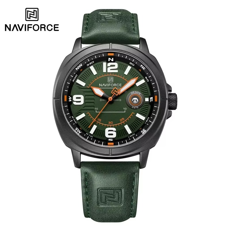 Picture of NAVIFORCE  8078 High Quality Male Wristwatch PU Band Calendar Brand Men Quartz Watch Auto Date Display  Clocks Reloj Hombre