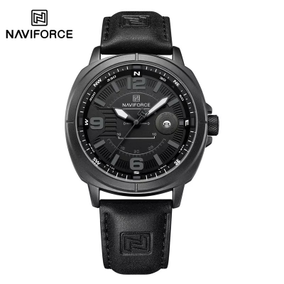 Picture of NAVIFORCE  8078 High Quality Male Wristwatch PU Band Calendar Brand Men Quartz Watch Auto Date Display  Clocks Reloj Hombre
