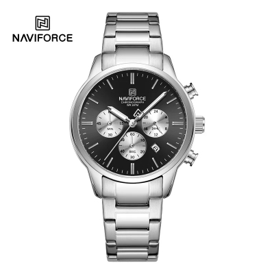Picture of NAVIFORCE 8076 Sports Luxury Man's Wristwatch Quartz 30M Waterproof Shockproof Stainless Strap Watches for Men Casual Clock