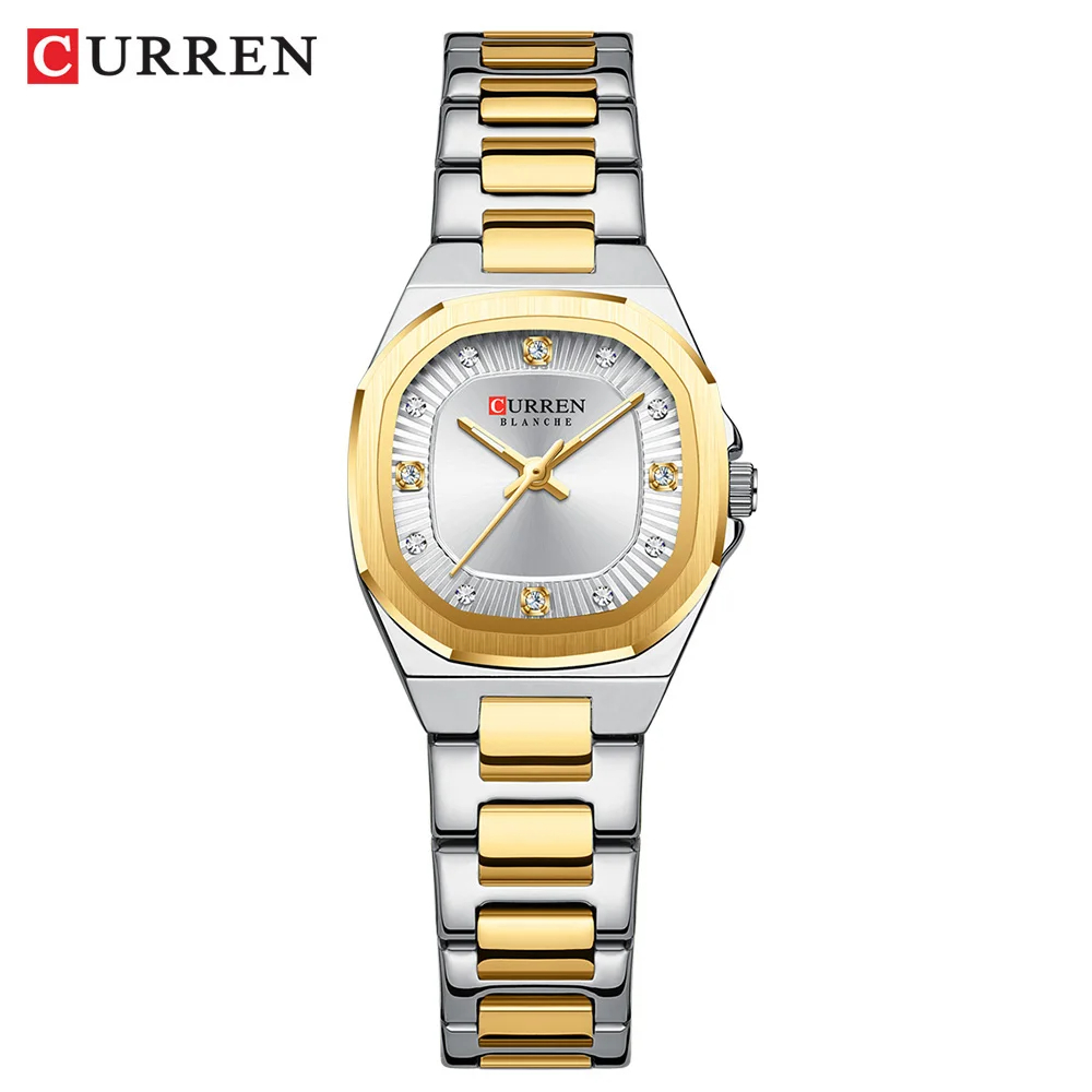 Picture of CURREN 9104 Elegant Women Wristwatch  Luminous Watch Ladies Stainless Steel Quartz Square Dial Women's Watches Female
