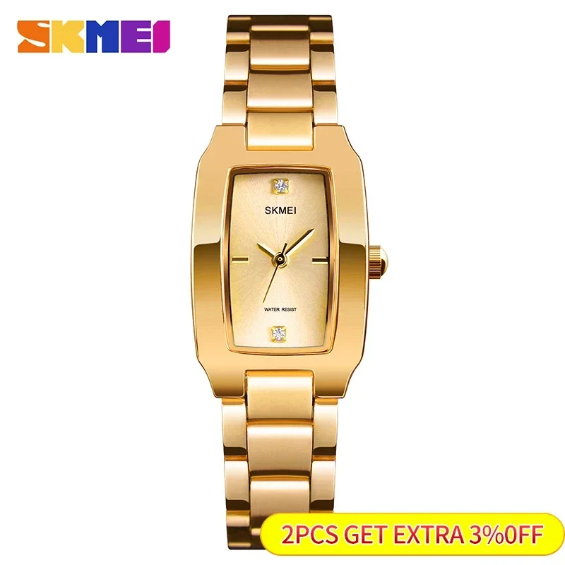 Picture of Skmei 1400 Women's Fashion Casual Quartz Watches Square  Sport Watches Chronograph Luxury Wristwatch