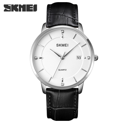 Picture of Skmei 1801 Simple Men's Watch Business Calendar  Quartz Leather Belt Watch.