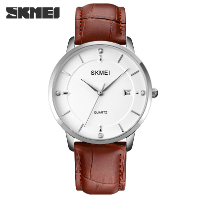 Picture of Skmei 1801 Simple Men's Watch Business Calendar  Quartz Leather Belt Watch.