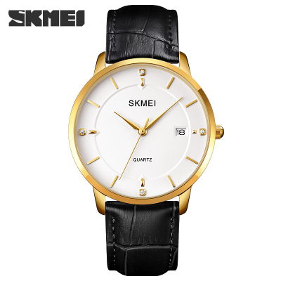Picture of Skmei 1801 Simple Men's Watch Business Calendar  Quartz Leather Belt Watch.