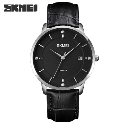 Picture of Skmei 1801 Simple Men's Watch Business Calendar  Quartz Leather Belt Watch.