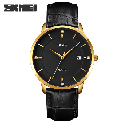 Picture of Skmei 1801 Simple Men's Watch Business Calendar  Quartz Leather Belt Watch.