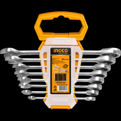 Picture of INGCO Ratchet COMBINATION SPANNER SET- 8pcs HKSPAR1082