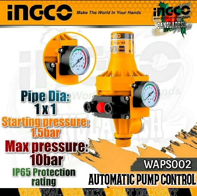 Picture of INGCO 1100W 10bar Automatic pump control WAPS002