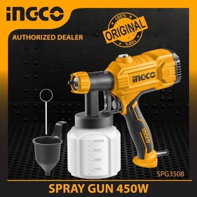 Picture of Spray Gun Industrial 450W ingco (SPG3508)- Electric Paint spray-no external compressor requires SPG3508
