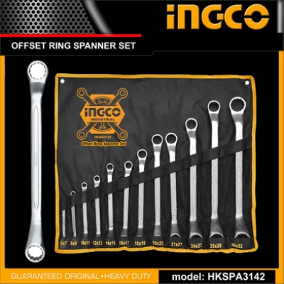Picture of INGCO OFFSET RING SPANNER SET - 12pcs HKSPA3142