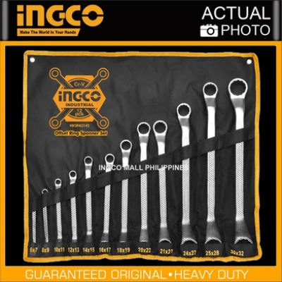 Picture of INGCO OFFSET RING SPANNER SET - 12pcs HKSPA3142