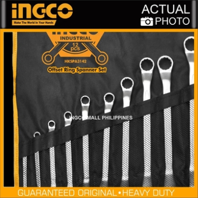 Picture of INGCO OFFSET RING SPANNER SET - 12pcs HKSPA3142