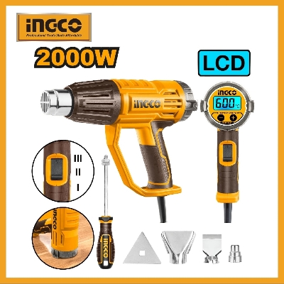Picture of INGCO 2000W Heat Gun with HG200058 4pcs Accessories