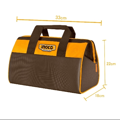Picture of INGCO 13" Tool Bag Organizer with Wide Mouth Water-proof Multi-use Tool Tote Bag HTBG281328