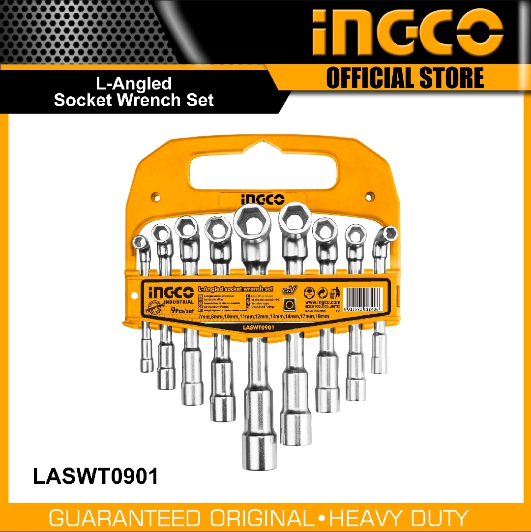 Picture of INGCO L-Angled SOCKET WRENCH SET - 9pcs
LASWT0901