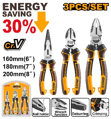 Picture of INGCO 3pcs HIGH LEVERAGE PLIERS SET HKHLPS2831