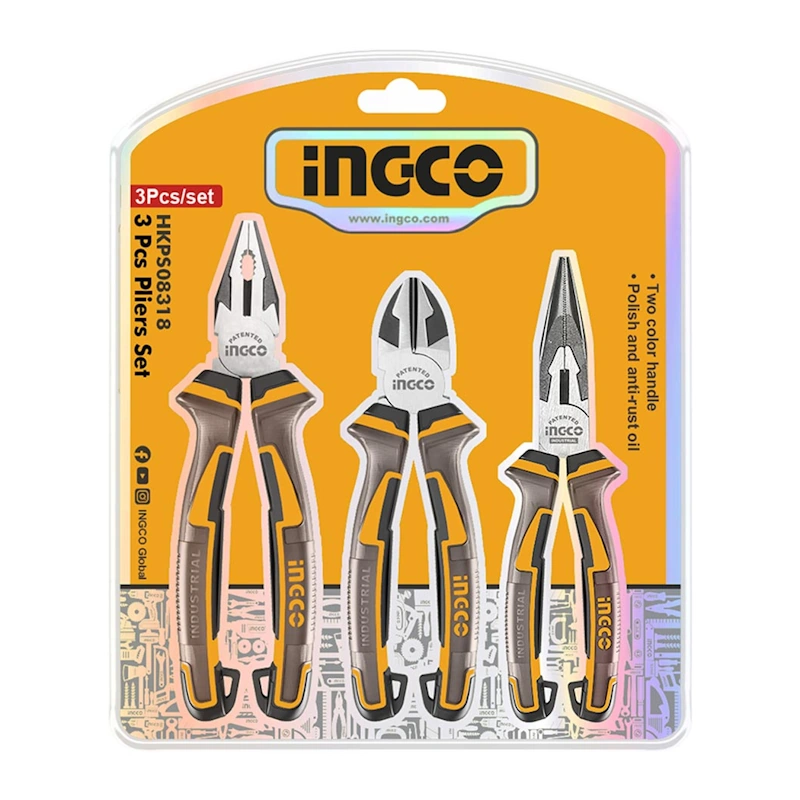 Picture of INGCO 3pcs PLIERS SET HKPS28318