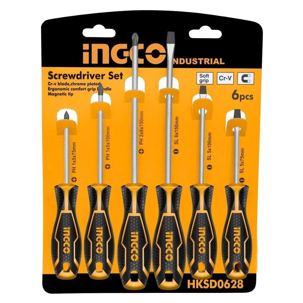 Picture of 6 Pcs Screwdriver Set INGCO HKSD0628