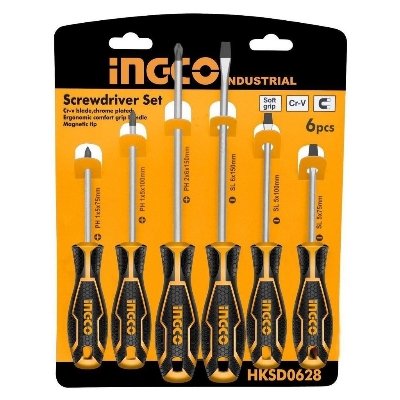 Picture of 6 Pcs Screwdriver Set INGCO HKSD0628