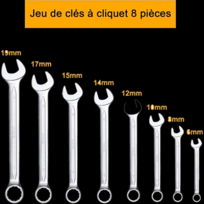 Picture of INGCO COMBINATION SPANNER SET - 8 pcs HKSPA1088