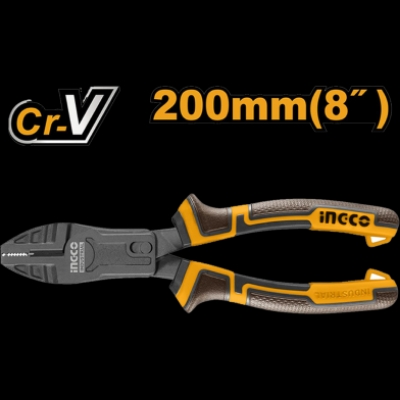 Picture of INGCO 8" (200mm) COMPOUND ACTION COMBINATION PLIER HCCP58200