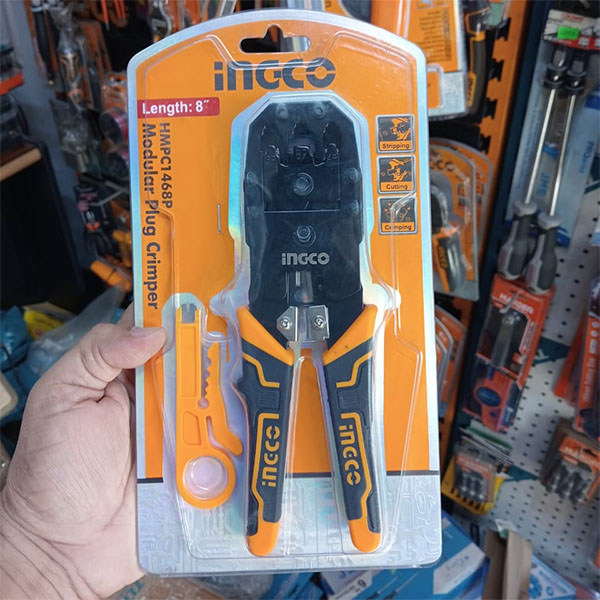 Picture of INGCO 8"(200mm) MODULAR PLUG CRIMPER HMPC1468P