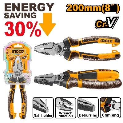 Picture of INGCO 8" (200mm) High leverage COMBINATION PLIER HHCP28200