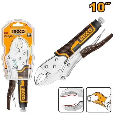 Picture of INGCO 10" CURVED JAW LOCKING PLIER HCJLW0210