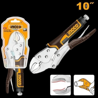 Picture of INGCO 10" CURVED JAW LOCKING PLIER HCJLW0210