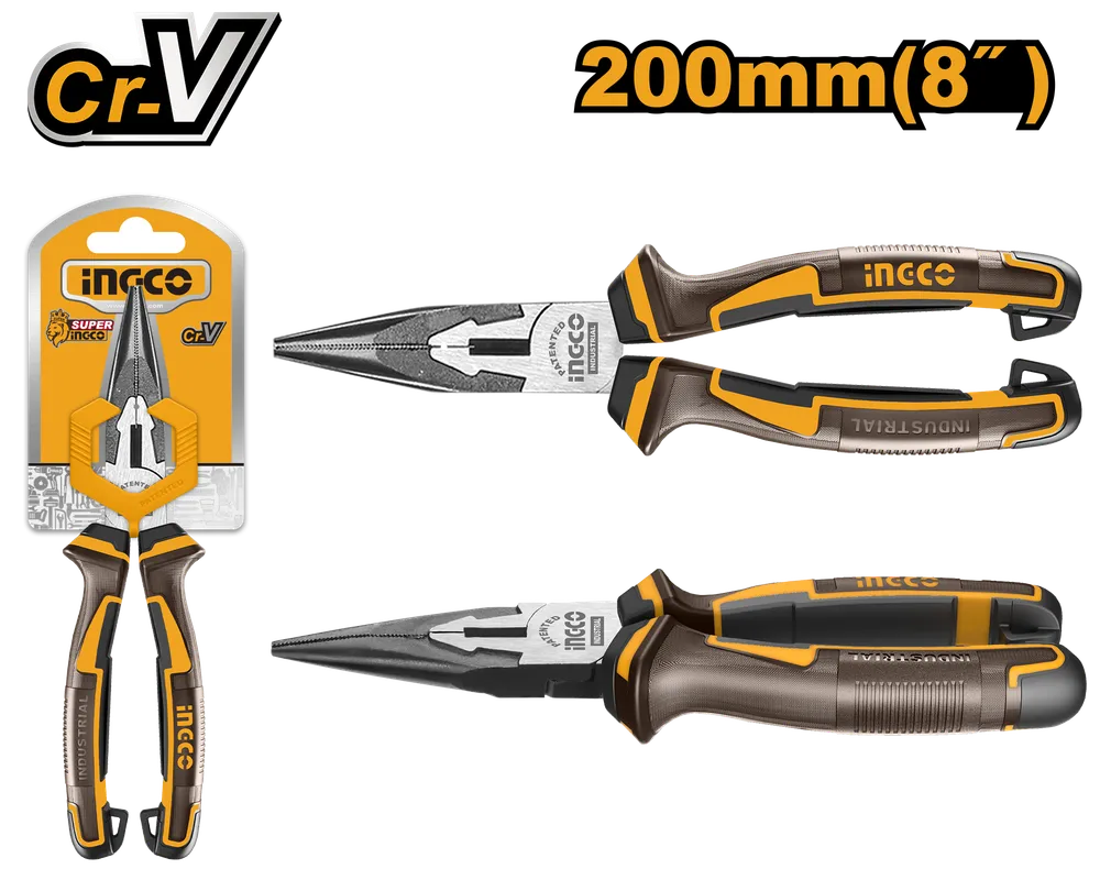 Picture of INGCO 8" (200mm) CR-V LONG NOSE PLIER HLNP28208