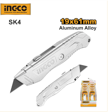 Picture of INGCO 19×61mm Aluminum Alloy UTILITY KNIFE HKNS11615