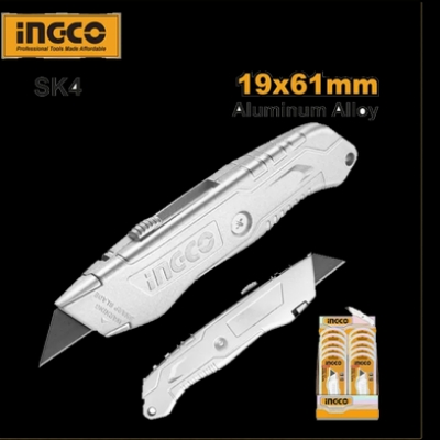 Picture of INGCO 19×61mm Aluminum Alloy UTILITY KNIFE HKNS11615