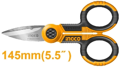 Picture of INGCO 145mm(5.5") ELECTRICIAN'S SCISSOR HES02855