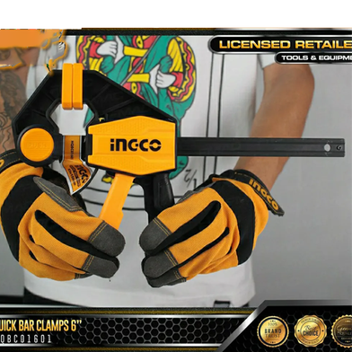 Picture of INGCO QUICK BAR CLAMP 300mm / 12" inch.
HQBC01602