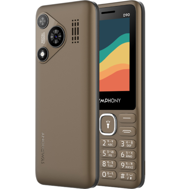 Picture of Symphony D90 Feature Phone with Digital Camera and 1500 mAh Battery, Multicolor (Best Price)