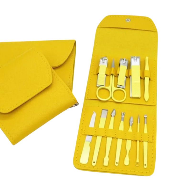Picture of 16pcs Manicure & Pedicure Tools, Stainless Steel Nail Cutter Kit for men and women Travles Kit for Facial, Cuticle and Nail cutter