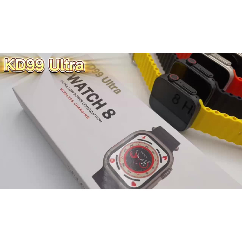 Picture of KD99 Ultra Men Smart Watch 1.99 inch Series 8 Ultra Heart Rate Blood Pressure Bluetooth Call Watch IP67 Waterproof Wireless Charging for iPhone & Andriod Phone. 30 Ratings