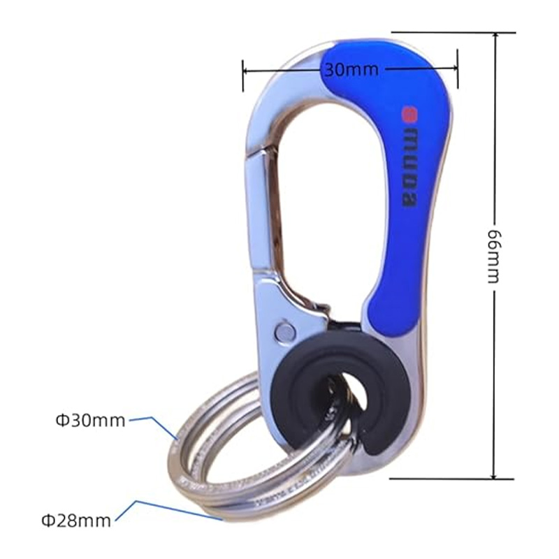 Picture of Omuda Key Ring for Bikers - Car - Bike - Home - Office Key Ring - Stainless Steel Key Ring A4382