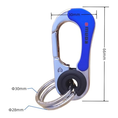 Picture of Omuda Key Ring for Bikers - Car - Bike - Home - Office Key Ring - Stainless Steel Key Ring A4382