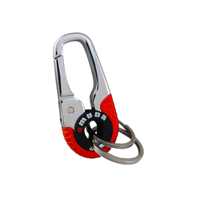 Picture of Mirage Keychain Ring Outdoor Sports Keychain with 2 Rings for Hiking Climbing Anti-lost Carabiner Key Ring for Car Keys Portable Metal Key Fob Metal Keychain A3755