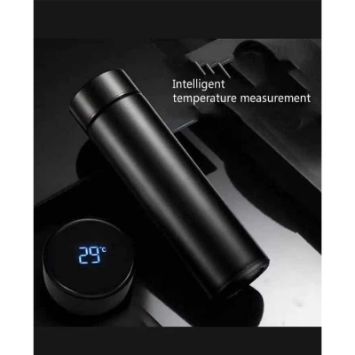 Picture of 500ml/600ml Thermos Stainless steel tumbler insulated water bottle cute coffee thermos cup LED Touch Display Temperature Vacuum Flasks Drinkware smart hot water bottle travel mug with extra battery gift