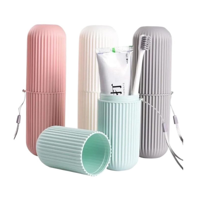 Picture of 1 পিস পোর্টেবল টুথব্রাশ এবং টুথপেস্ট হোল্ডার স্টোরেজ বক্স - brush holder