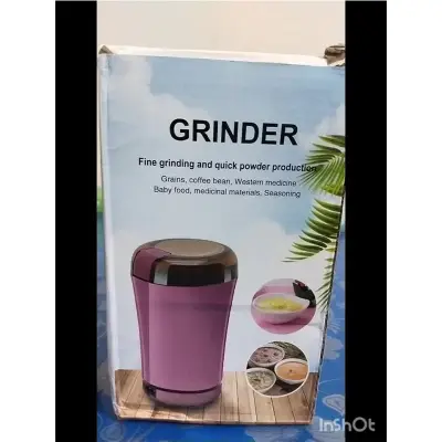 Picture of Mini Electric Coffee Grinder Coffee Grain Beans Spices Nuts Powder Mill Home Kitchen Salt Pepper