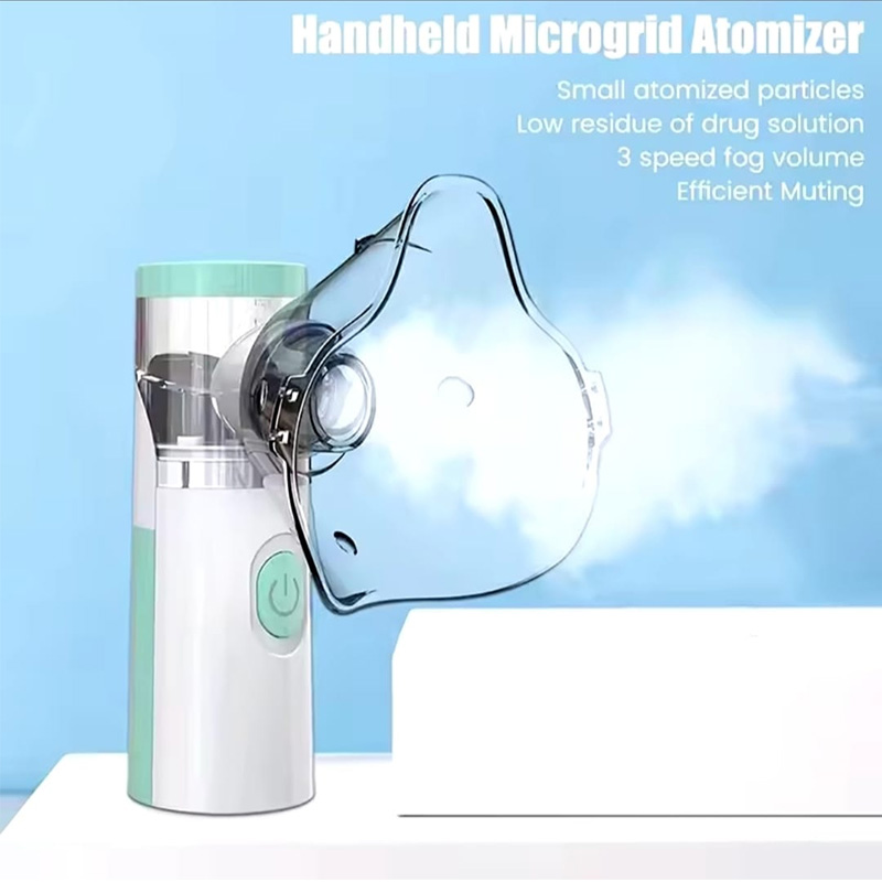 Picture of Silent Mesh Nebulizer Handheld Asthma Inhaler Atomizer for Kids Adult Health Care Mini Portable Humidifier