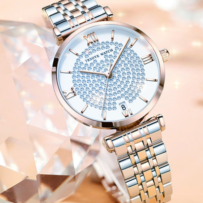 Picture of Trsoye Women Ladice Chain Watch - Silver