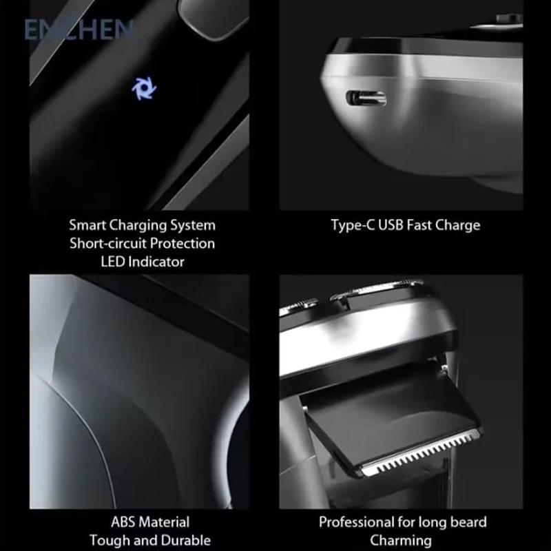 Picture of Electric Shaver Razor Men Type-C Rechargeable Shaving Beard Machine Intelligent Control Travel Lock 100% Ne