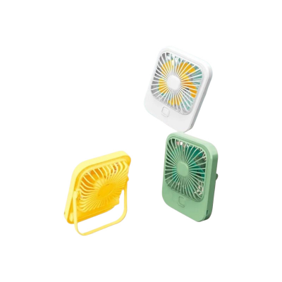 Picture of Ultra-thin Mini Foldable Fan Handheld USB Rechargeable Desktop Fan Small Table Fan 3 Speed Adjustable For Homeheld Bedroom